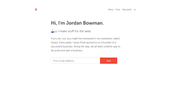 Desktop Screenshot of jrdnbwmn.com